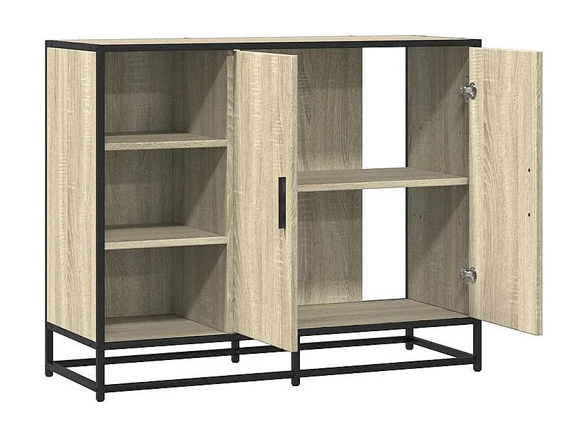 Buffet chêne sonoma 92x35x76 bois d'ingénierie