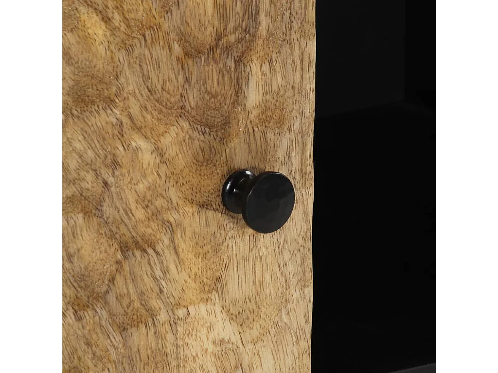 Armoire latérale 90x33x75 bois massif de manguier