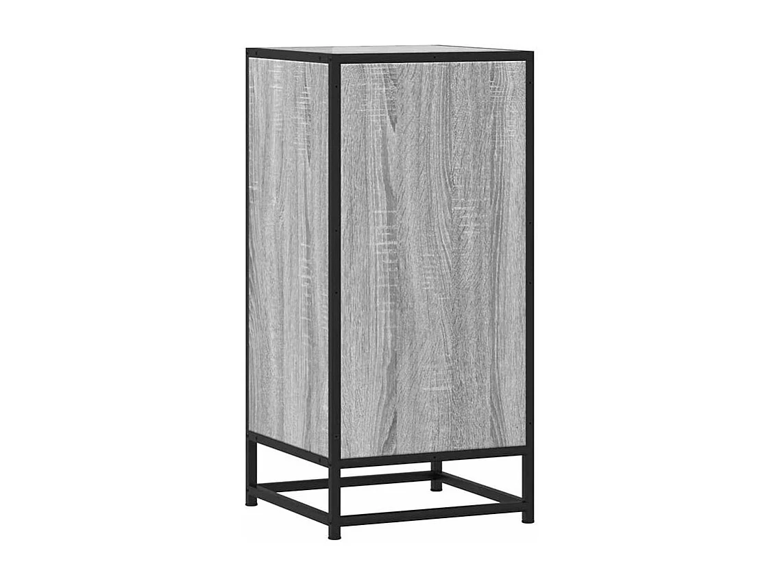 Buffet sonoma gris 35,5x35x76 bois d'ingénierie et métal