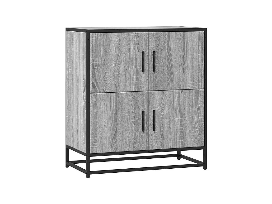 Buffet sonoma gris 68x35x76 bois d'ingénierie