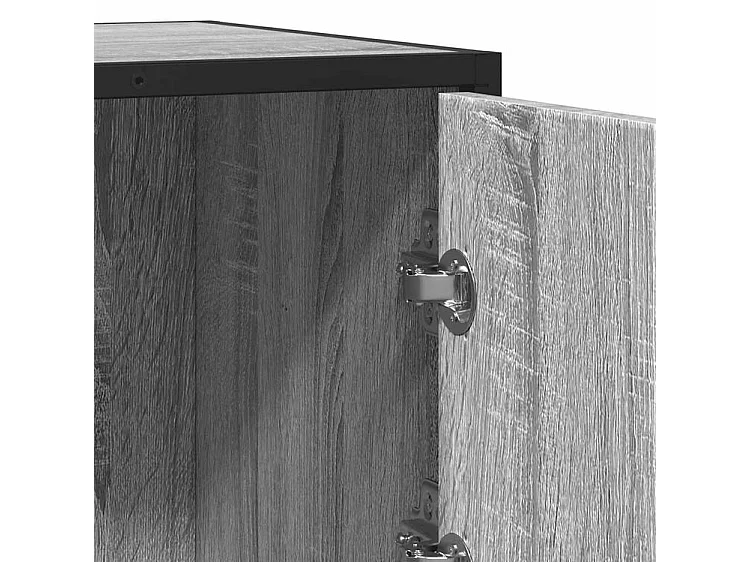 Buffet sonoma gris 68x35x76 bois d'ingénierie