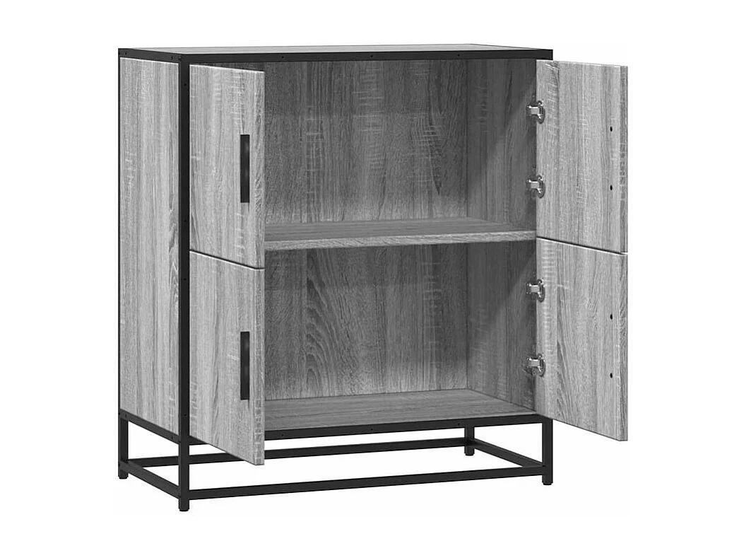 Buffet sonoma gris 68x35x76 bois d'ingénierie