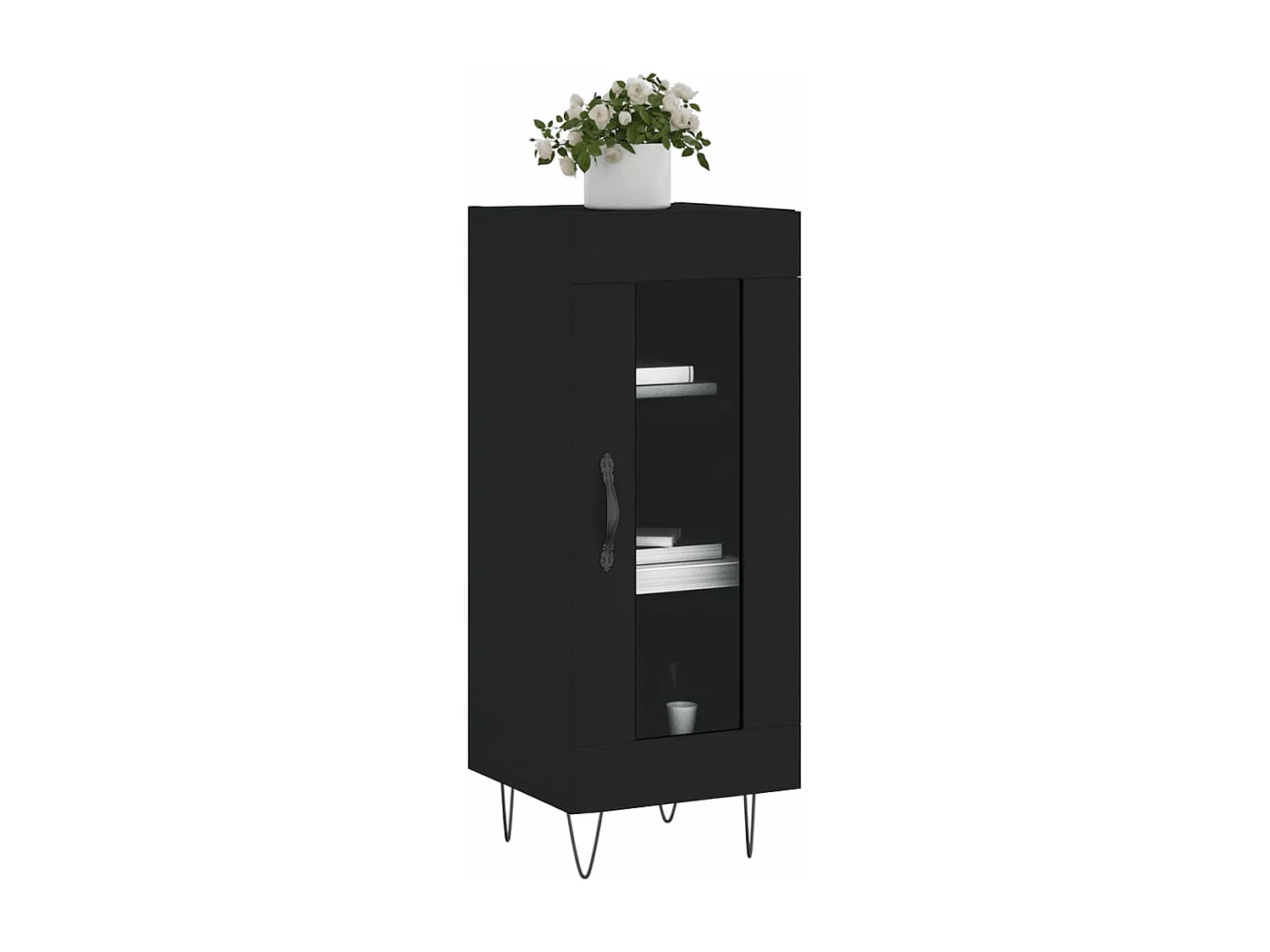 Buffet Noir 34,5x34x90 Bois d'ingénierie