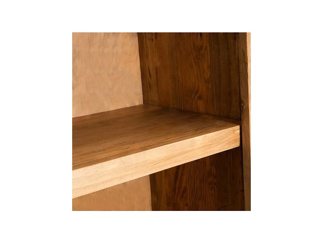 Armoire 1 porte 1 étagère pin recyclé clair Caged