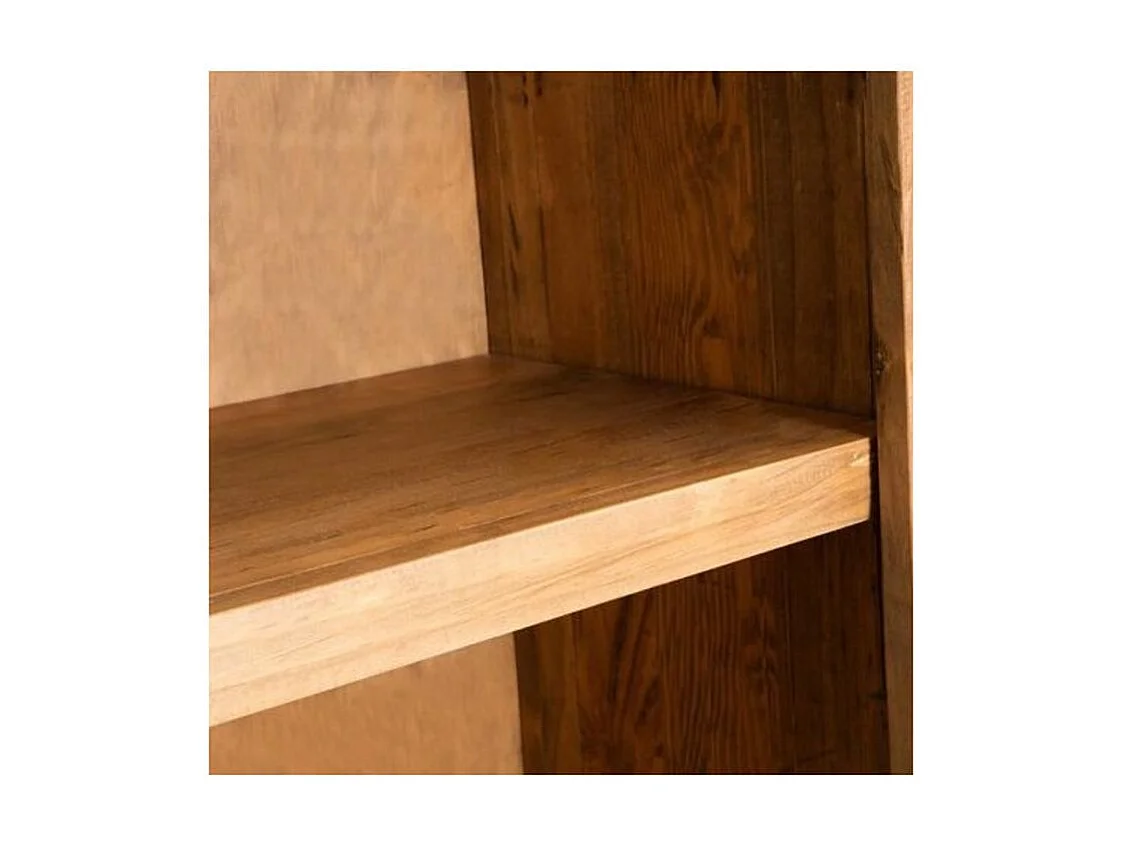 Armoire 1 porte 1 étagère pin recyclé clair Caged