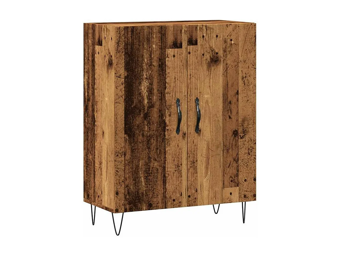 Buffet vieux bois 69,5x34x90 bois d'ingénierie