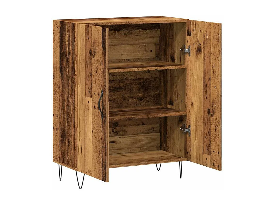 Buffet vieux bois 69,5x34x90 bois d'ingénierie