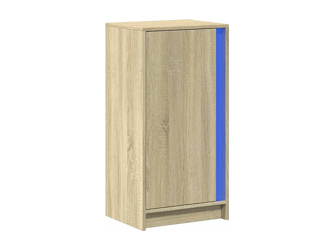 Buffet avec LED chêne sonoma 42,5x34x85 bois d'ingénierie