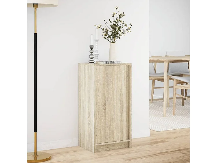 Buffet avec LED chêne sonoma 42,5x34x85 bois d'ingénierie