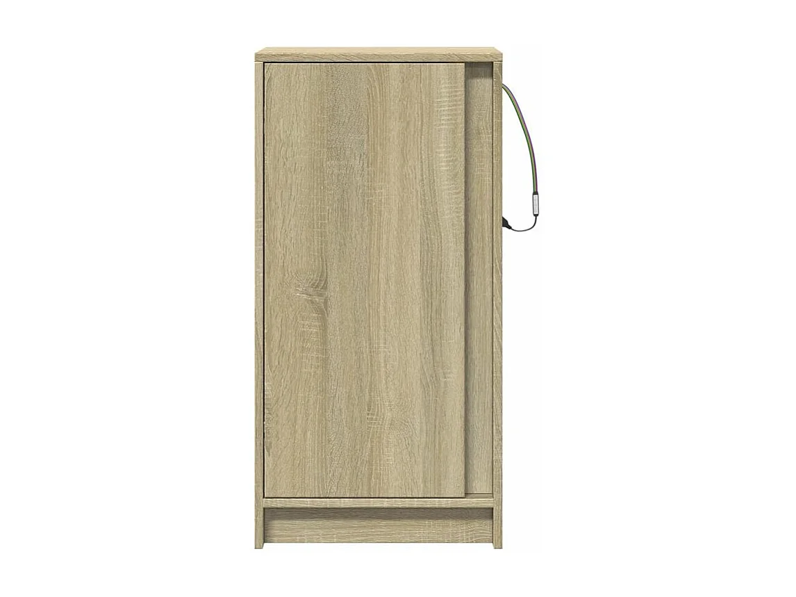 Buffet avec LED chêne sonoma 42,5x34x85 bois d'ingénierie