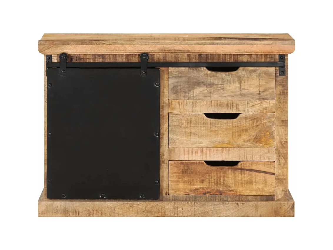 Buffet 80x30x55 bois de manguier brut massif