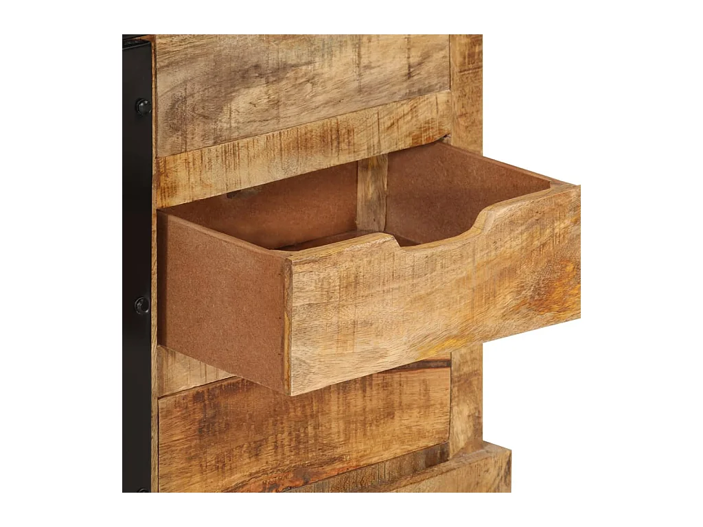 Buffet 80x30x55 bois de manguier brut massif