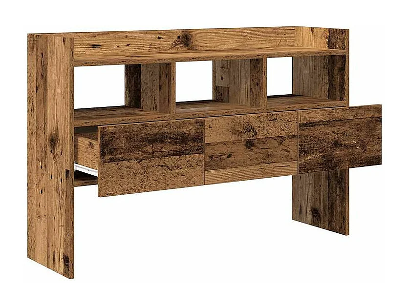 Buffet vieux bois 105x30x70 bois d'ingénierie