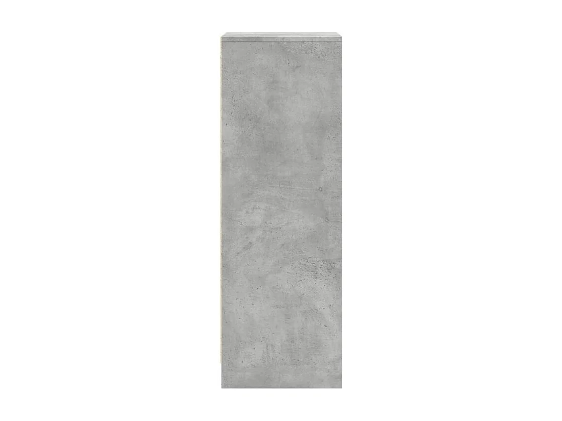 Buffet avec LED gris béton 42,5x34x100 bois d'ingénierie