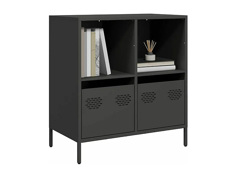 Buffet noir 68x39x73,5 acier laminé à froid