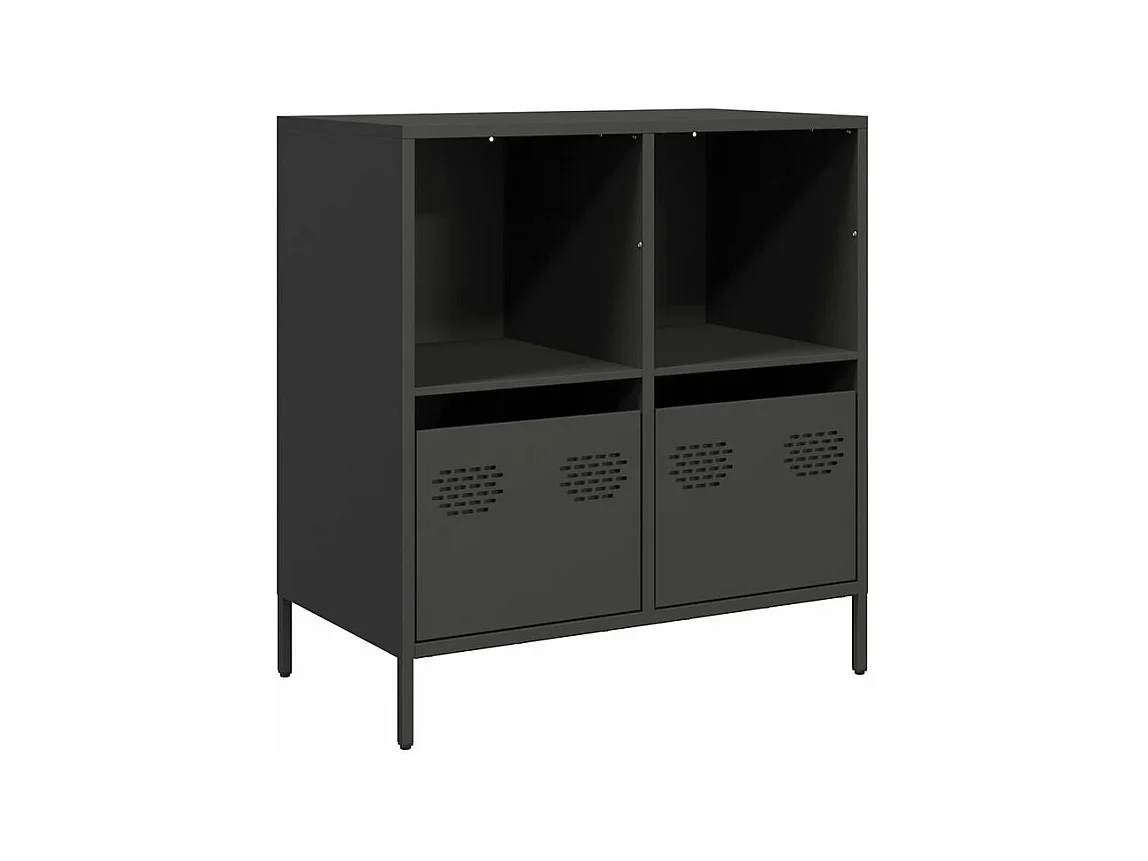 Buffet noir 68x39x73,5 acier laminé à froid