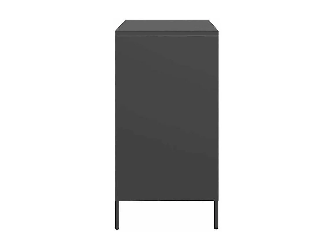 Buffet noir 68x39x73,5 acier laminé à froid