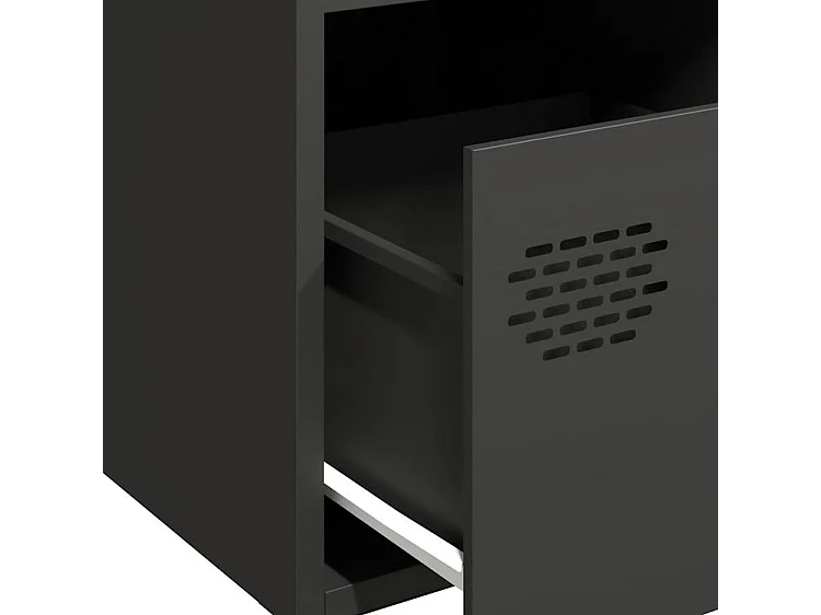 Buffet noir 68x39x73,5 acier laminé à froid