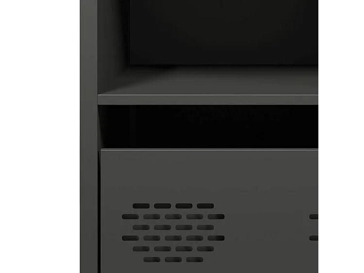 Buffet noir 68x39x73,5 acier laminé à froid