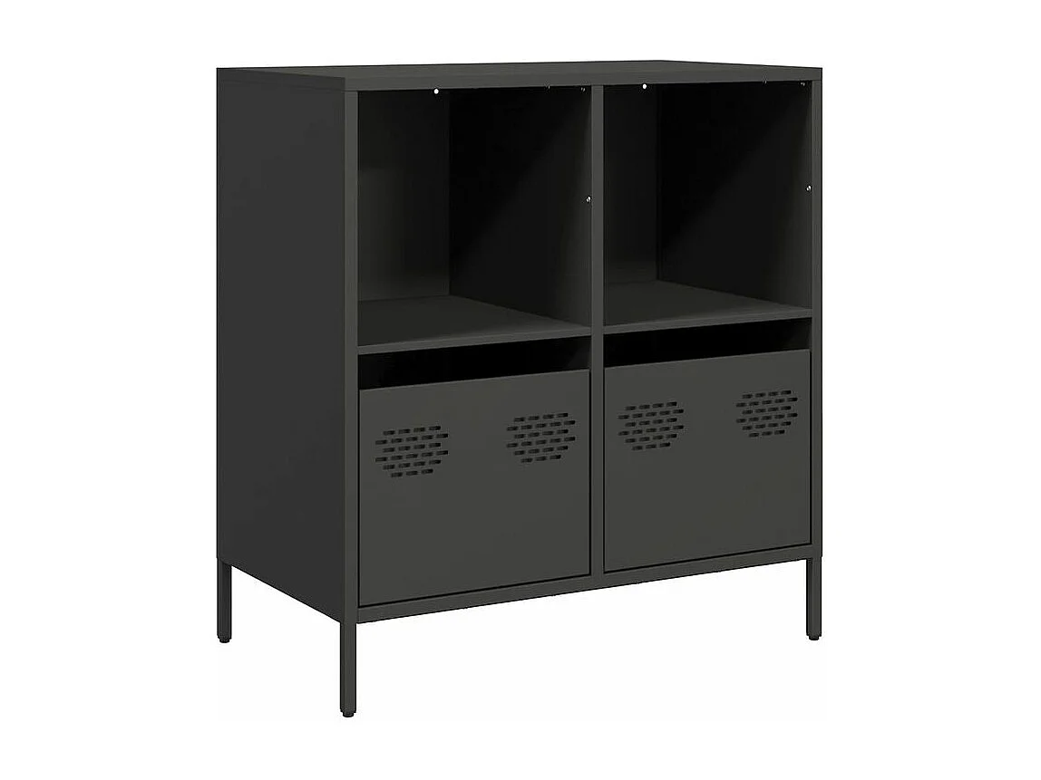 Buffet noir 68x39x73,5 acier laminé à froid