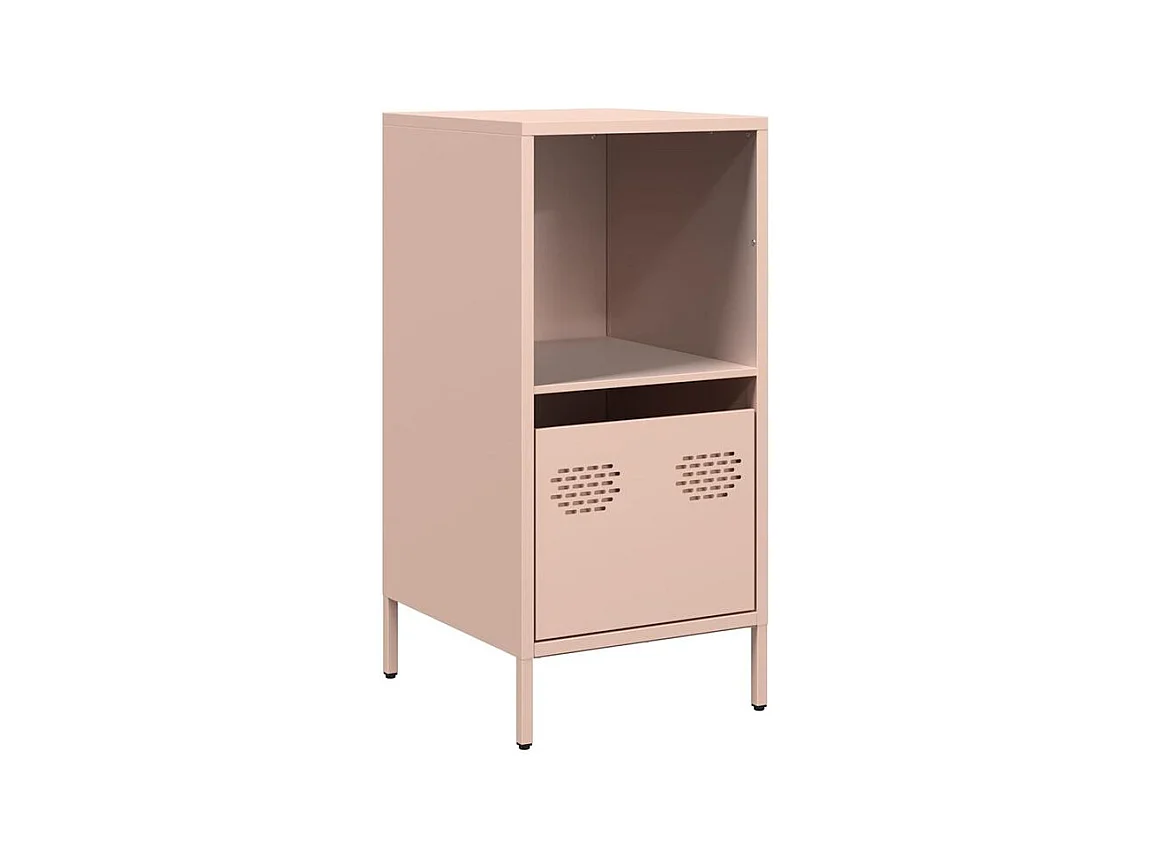 Buffet rose 35x39x73,5 acier laminé à froid