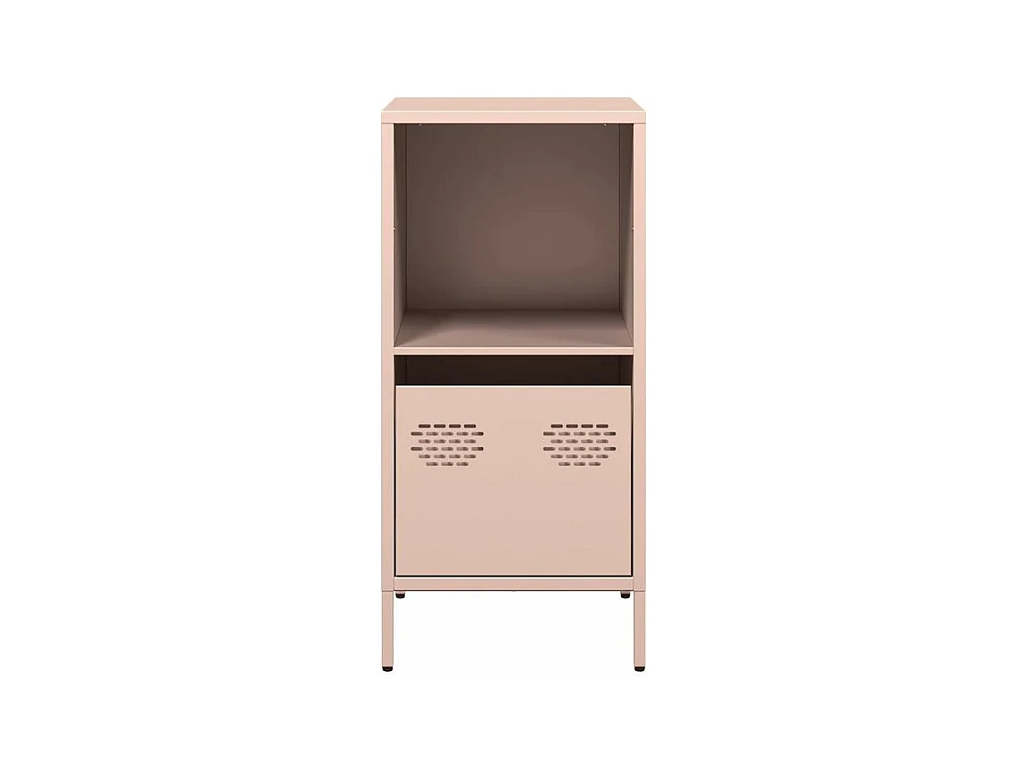 Buffet rose 35x39x73,5 acier laminé à froid