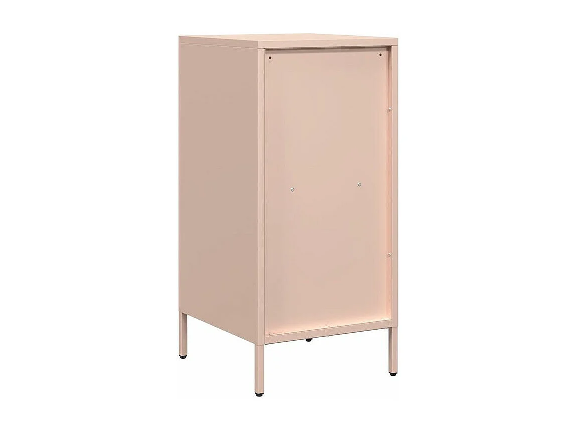 Buffet rose 35x39x73,5 acier laminé à froid