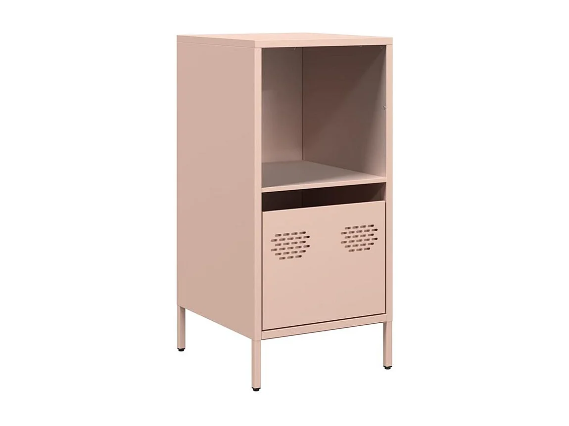 Buffet rose 35x39x73,5 acier laminé à froid