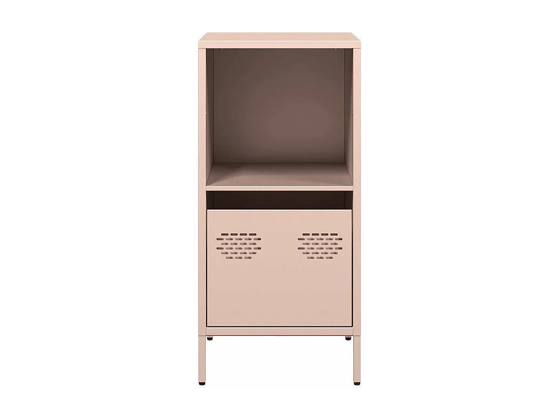 Buffet rose 35x39x73,5 acier laminé à froid