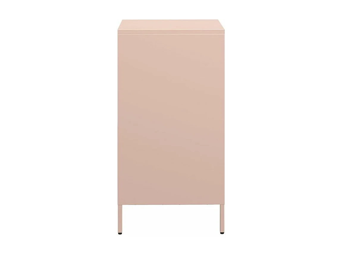 Buffet rose 35x39x73,5 acier laminé à froid
