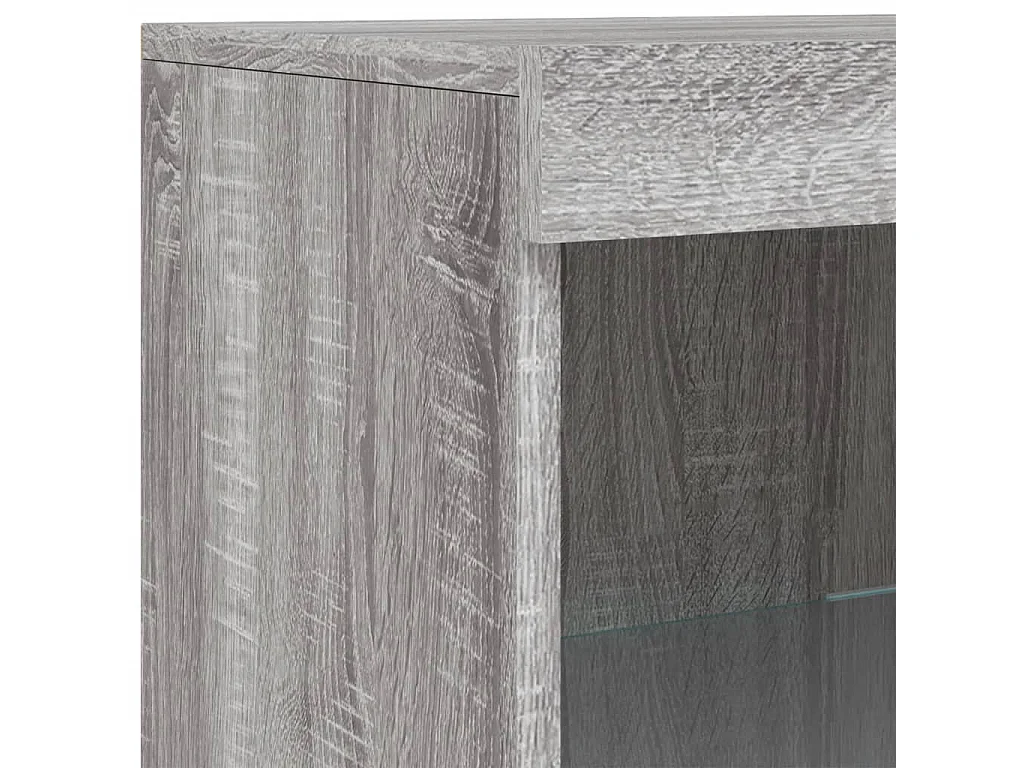 Buffet avec lumières LED sonoma gris 41x37x100