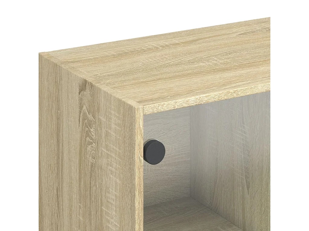 Buffet chêne sonoma 102x37x75,5 bois d'ingénierie