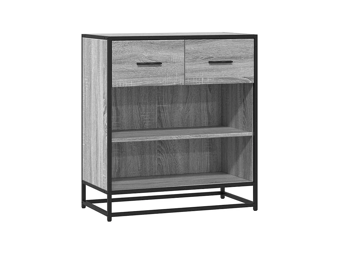 Buffet sonoma gris 68x35x76 bois d'ingénierie