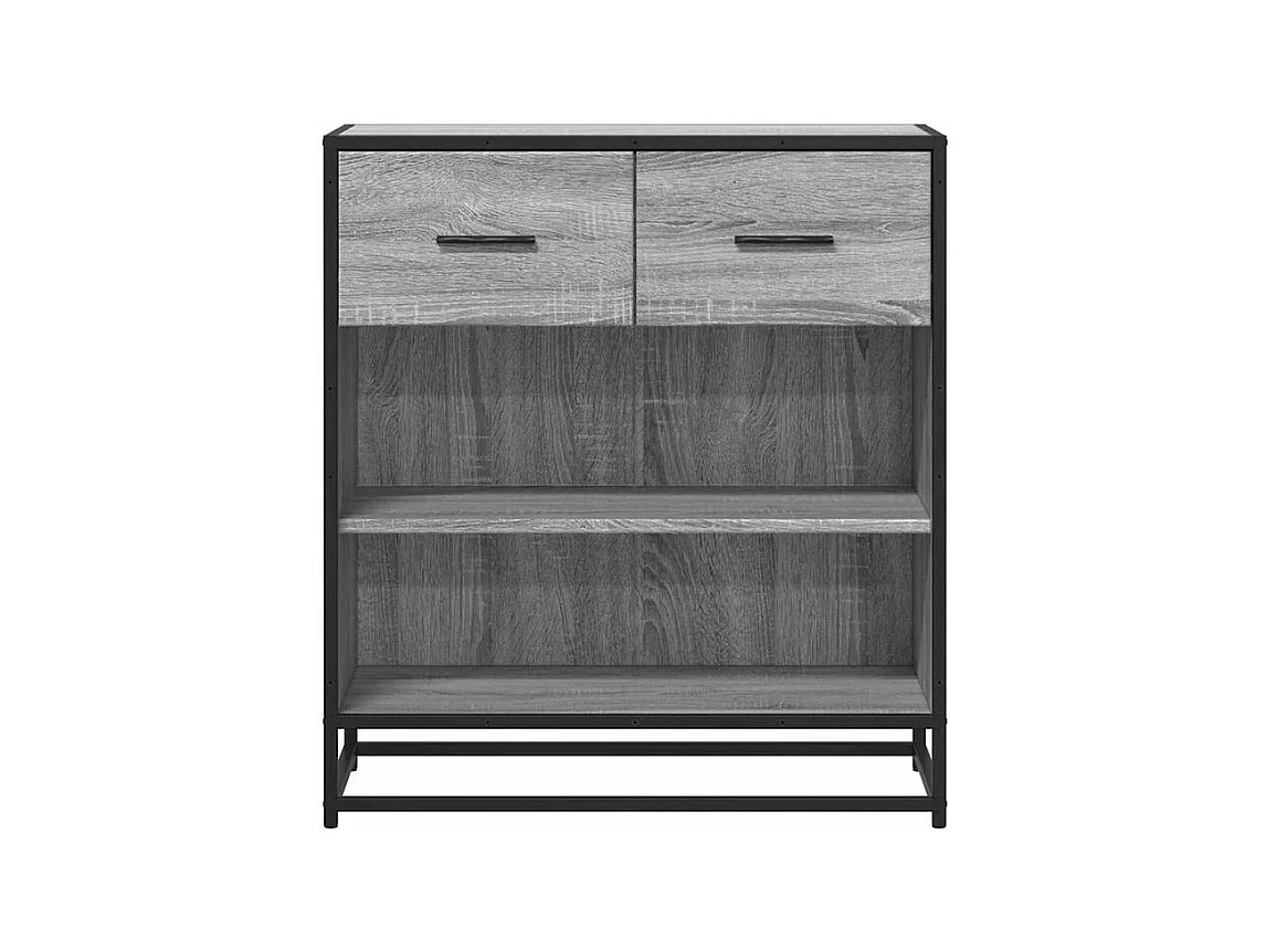 Buffet sonoma gris 68x35x76 bois d'ingénierie