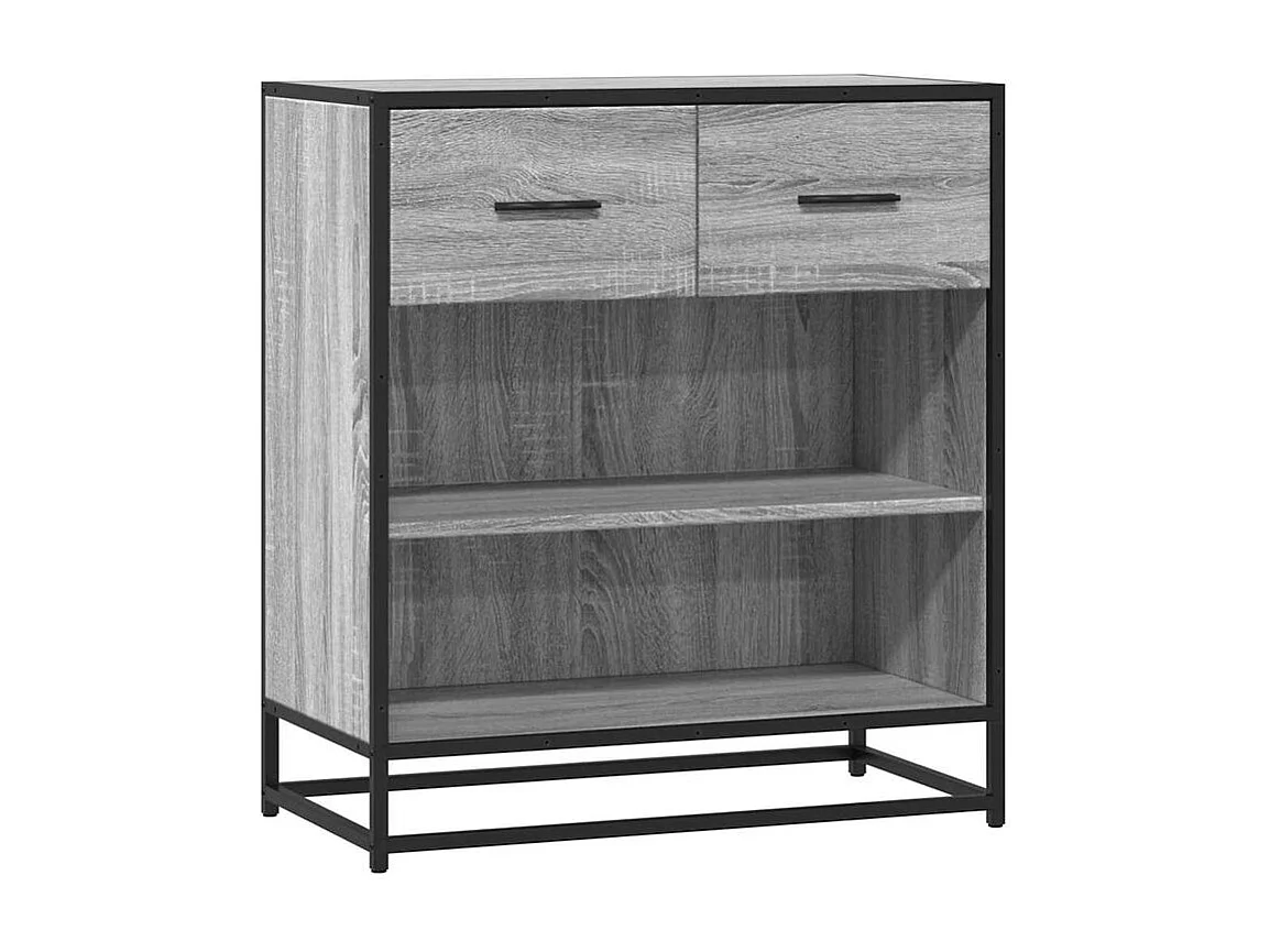 Buffet sonoma gris 68x35x76 bois d'ingénierie