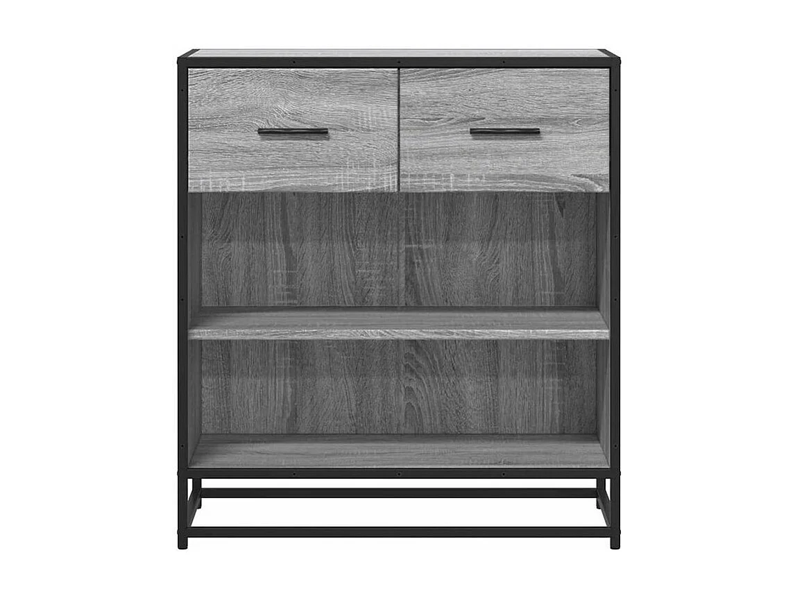 Buffet sonoma gris 68x35x76 bois d'ingénierie