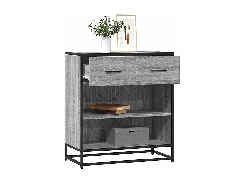 Buffet sonoma gris 68x35x76 bois d'ingénierie