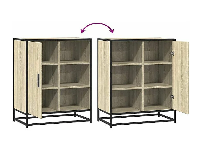 Buffet chêne sonoma 62x35x76 bois d'ingénierie