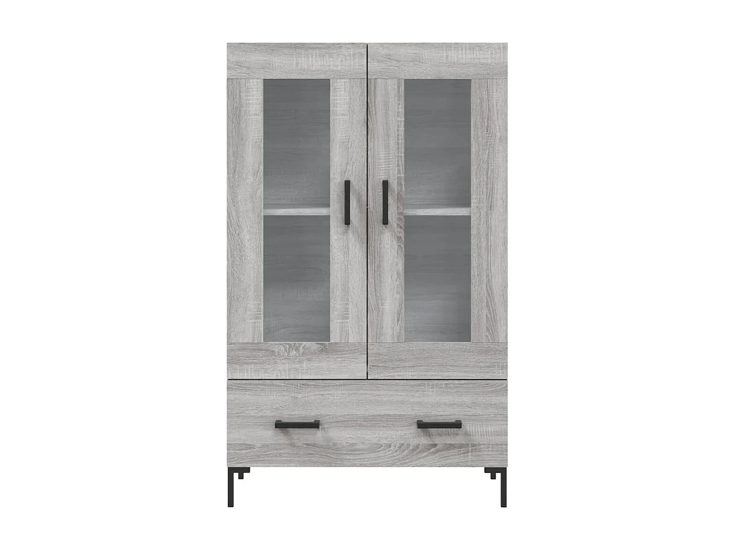 Buffet haut sonoma gris 69,5x31x115 bois d'ingénierie