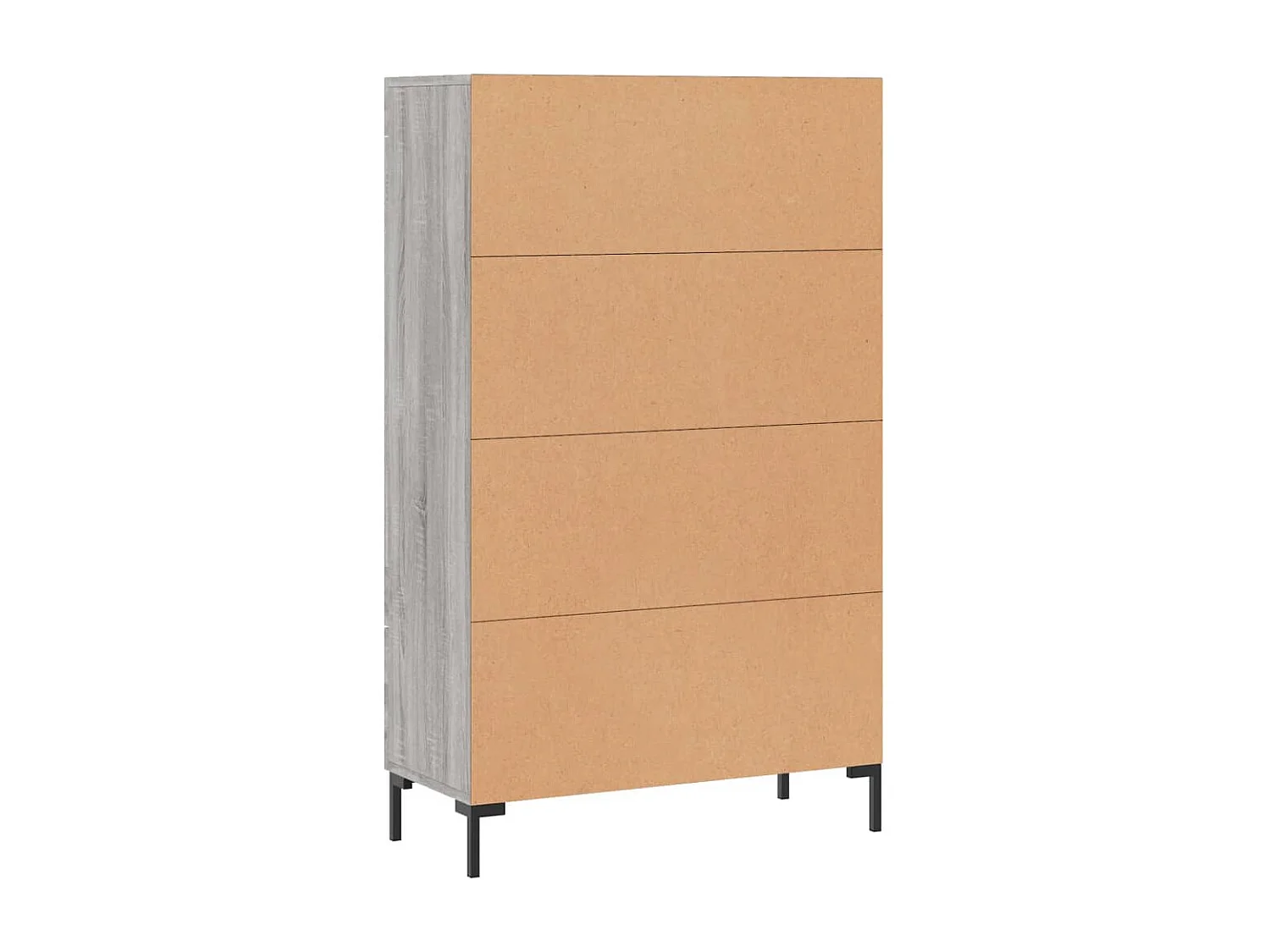 Buffet haut sonoma gris 69,5x31x115 bois d'ingénierie