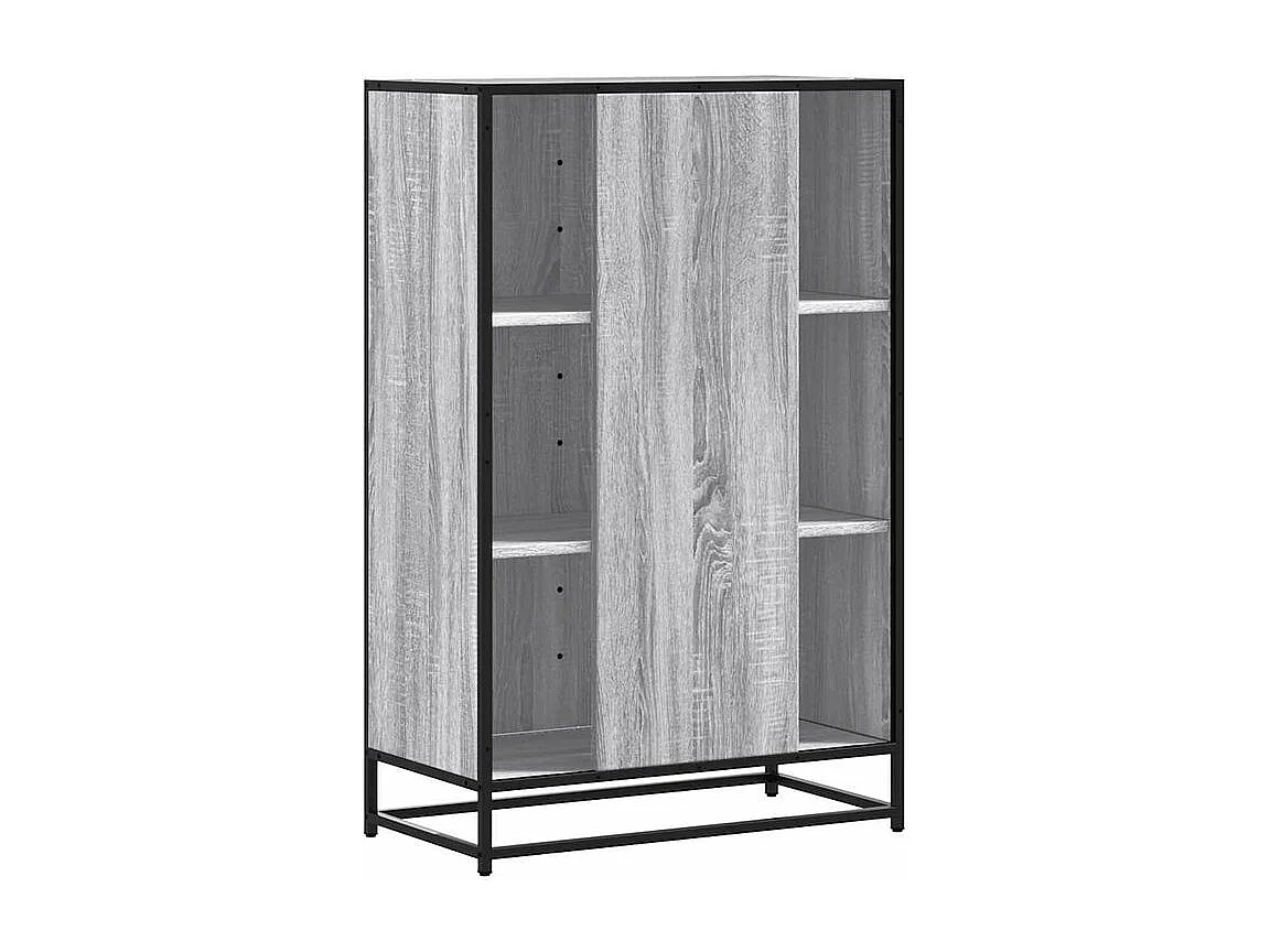 Buffet haut sonoma gris 68x35x106,5 bois ingénierie et métal