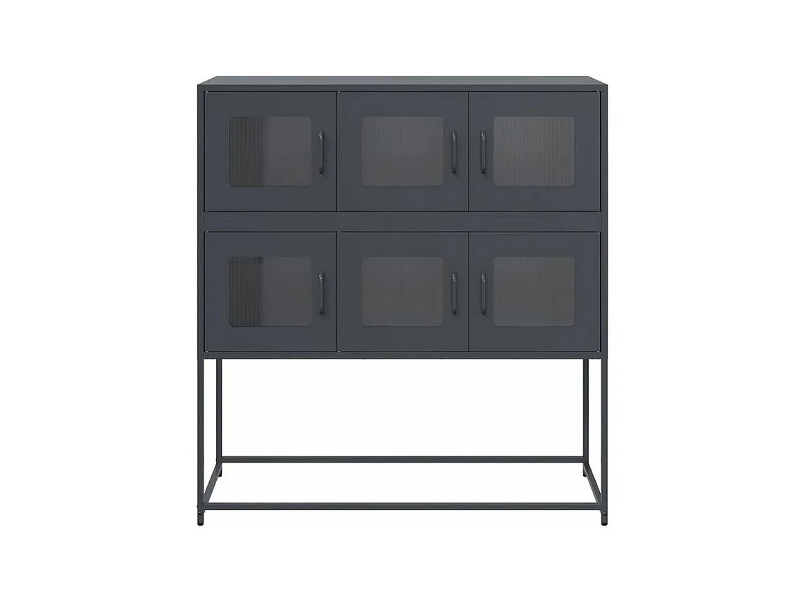 Buffet anthracite 100,5x39x107 acier laminé à froid