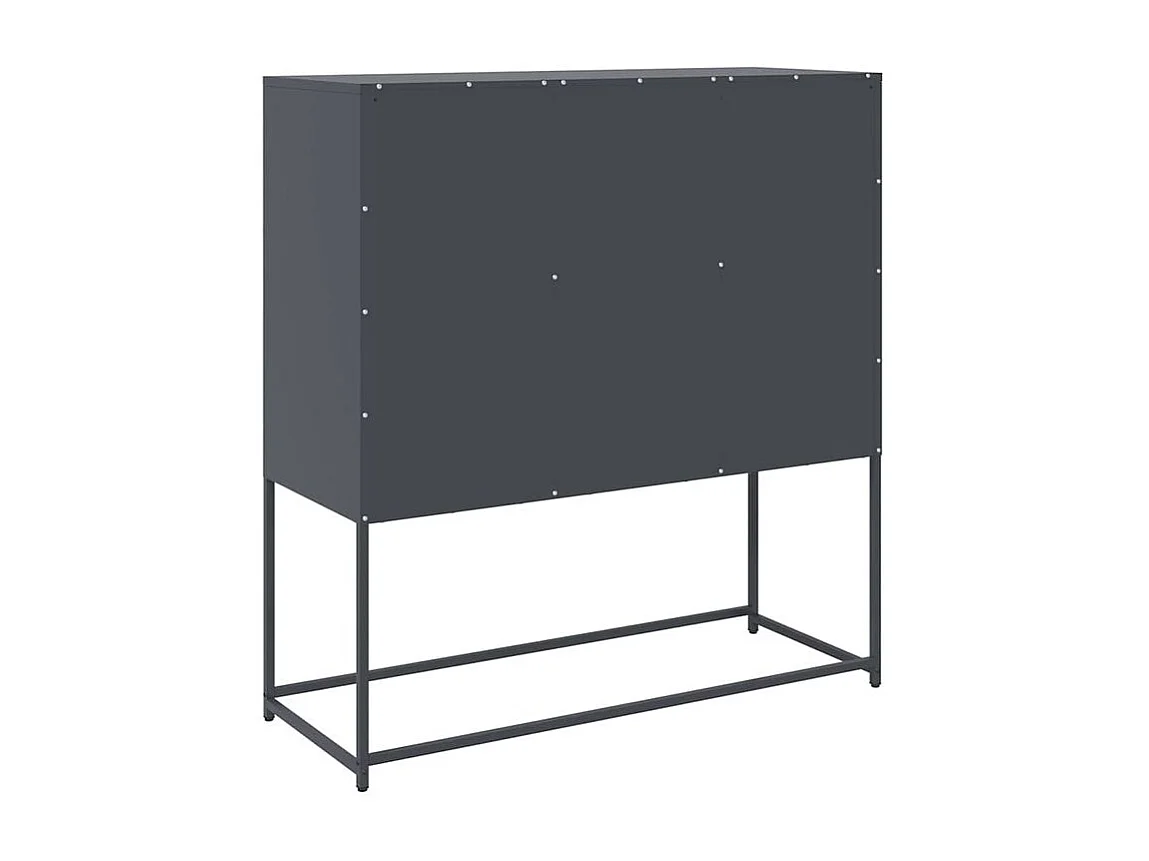 Buffet anthracite 100,5x39x107 acier laminé à froid