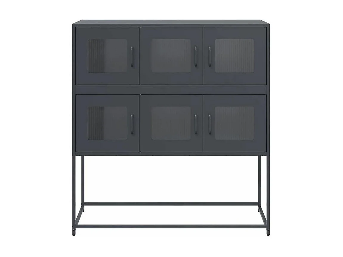 Buffet anthracite 100,5x39x107 acier laminé à froid