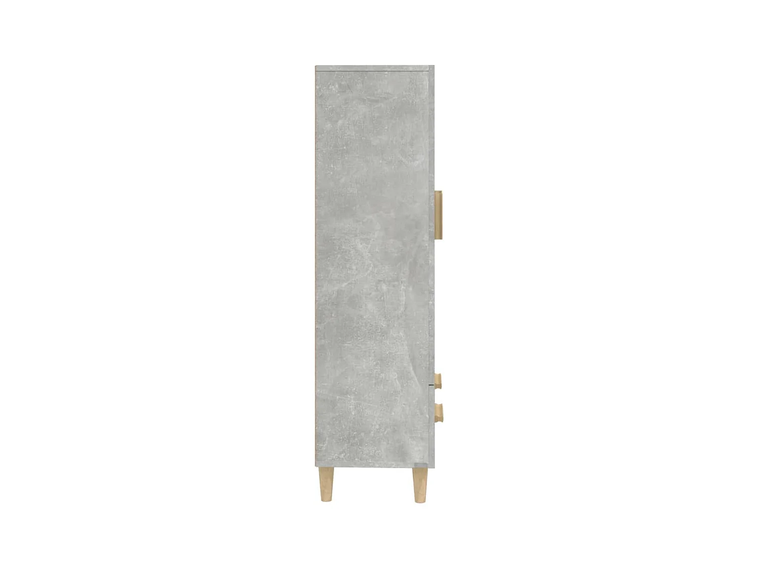 Buffet haut Gris béton 70x31x115 Bois d'ingénierie