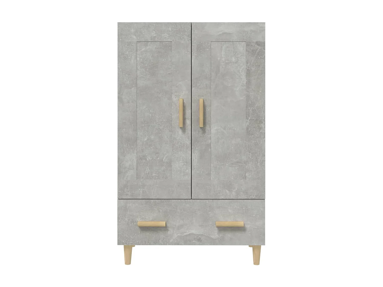 Buffet haut Gris béton 70x31x115 Bois d'ingénierie