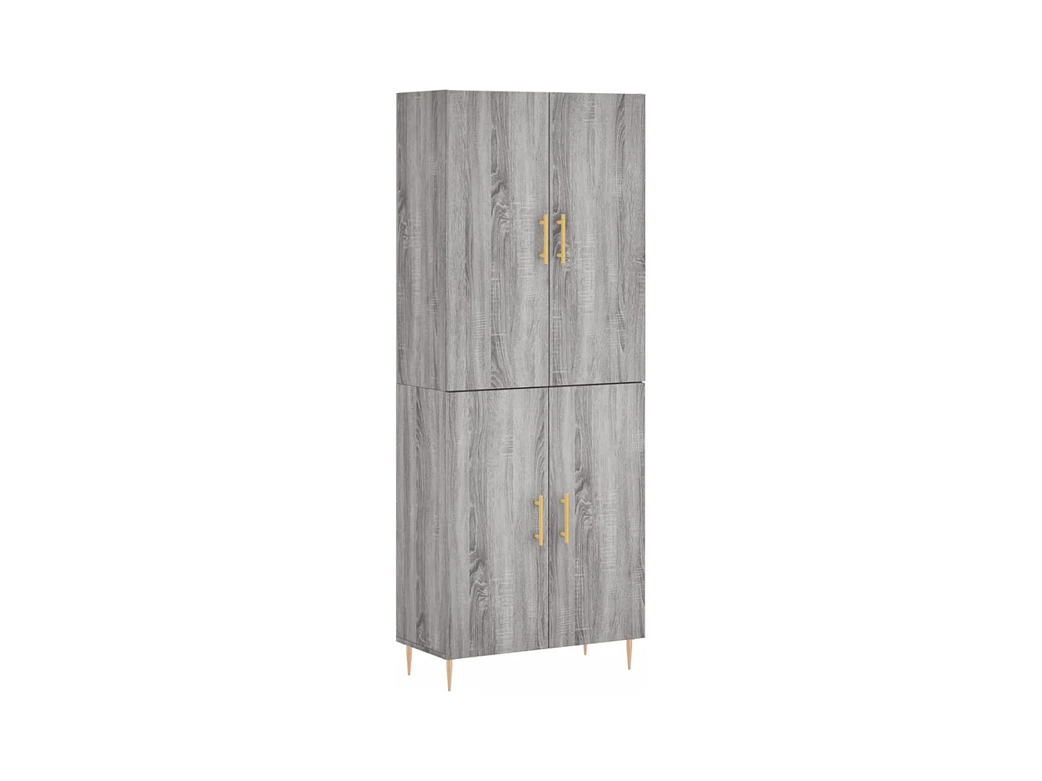Buffet haut Sonoma gris 69,5x34x180 Bois d'ingénierie