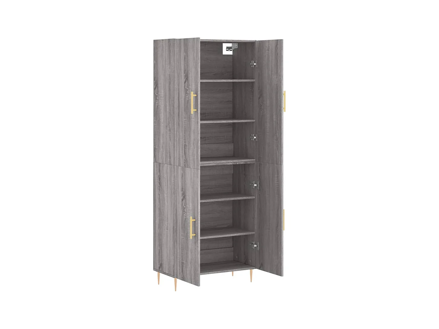 Buffet haut Sonoma gris 69,5x34x180 Bois d'ingénierie