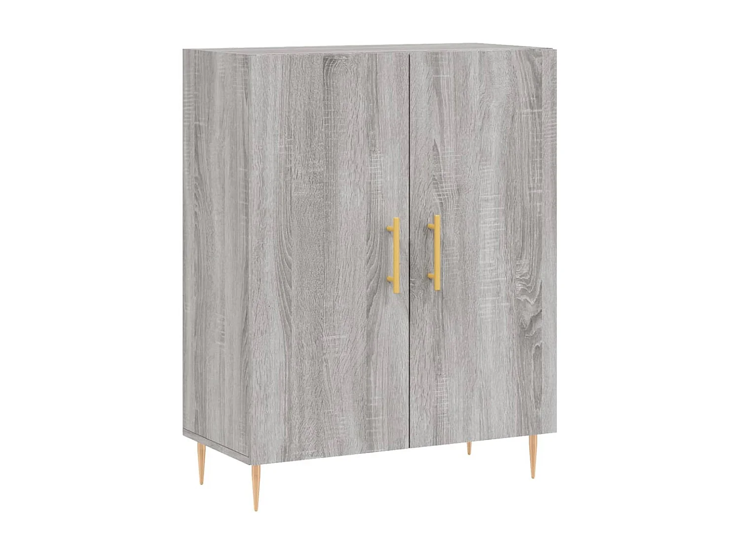 Buffet haut Sonoma gris 69,5x34x180 Bois d'ingénierie