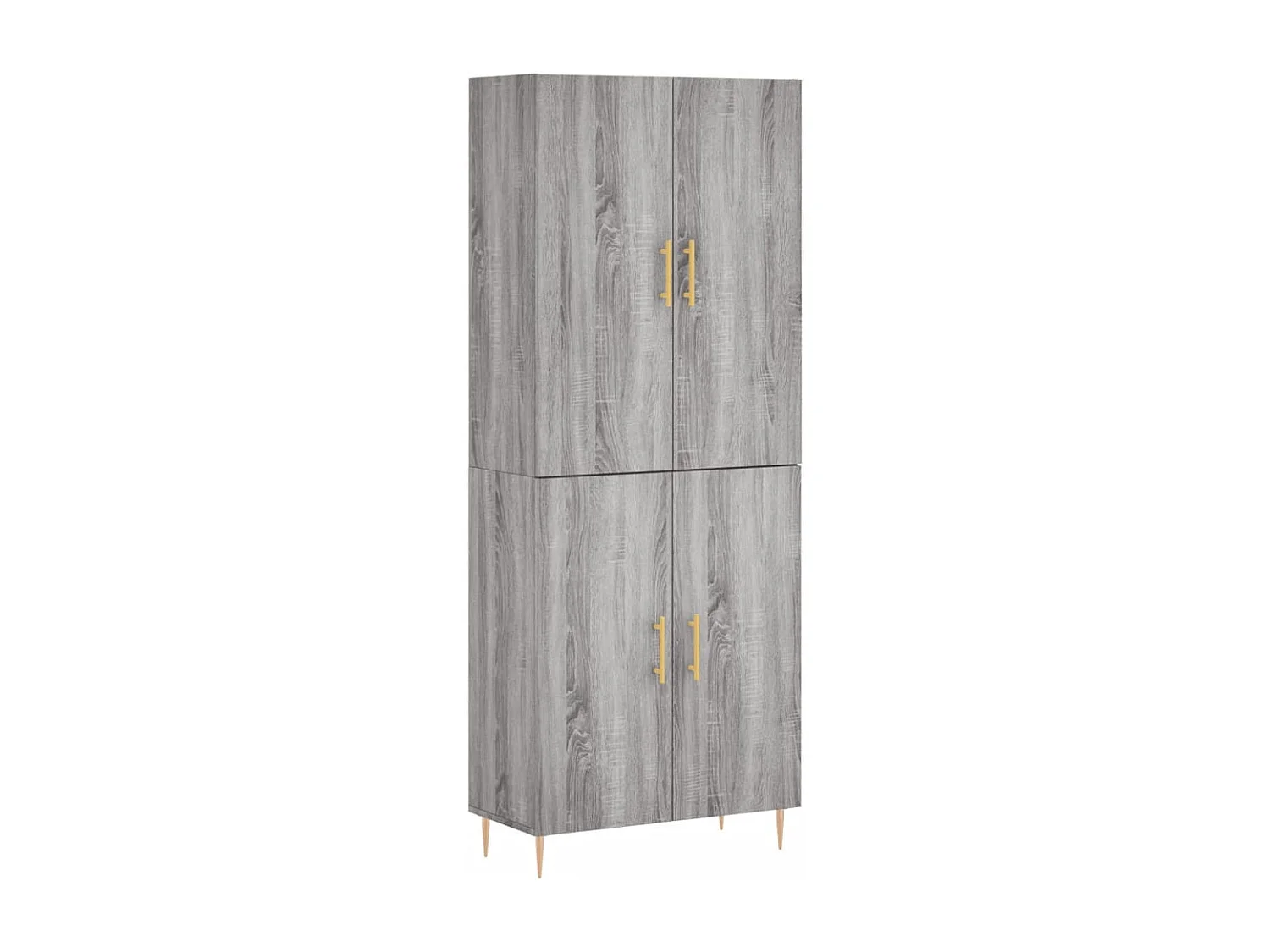 Buffet haut Sonoma gris 69,5x34x180 Bois d'ingénierie